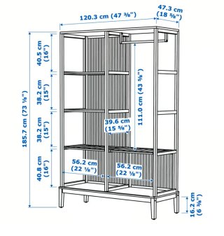 Armario Abierto Bambú NORDKISA Ikea