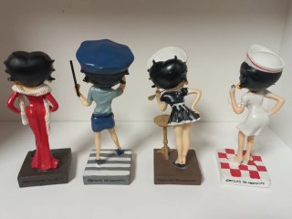 4 Figuras Betty Boop Resina Colección