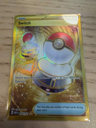 Carta Pokémon Switch 206/165 Dorada