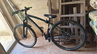 Bicicleta Montaña Wolfbike Negra/Verde