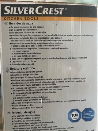 Hervidor de agua eléctrico