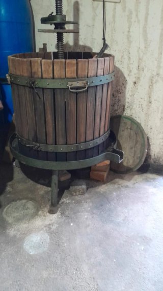 Prensa de vino/uva de madera