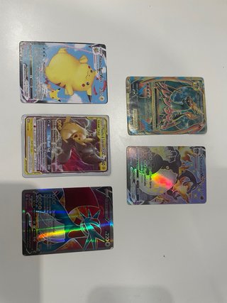 Lote 5 Cartas Pokémon Casi Perfectas
