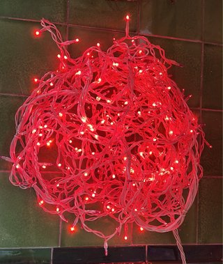 Cortina Guirnalda Luces LED Rojas