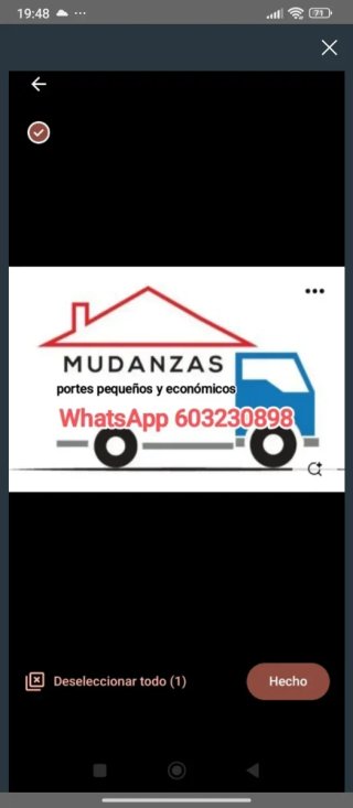 Portes y mudanzas pequeñas
