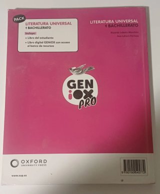 Literatura Universal 1º Bachillerato. Libro del...