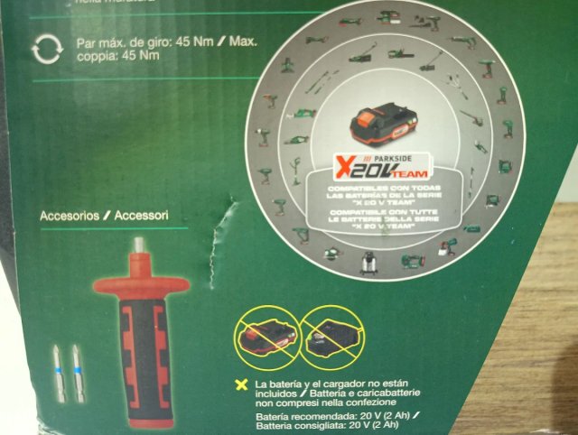Taladro Percutor Recargable PARKSIDE PSBSA 20-Li C