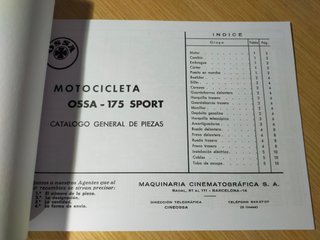 Manual Despiece OSSA 175 Sport