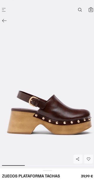 Zuecos plataforma Stradivarius