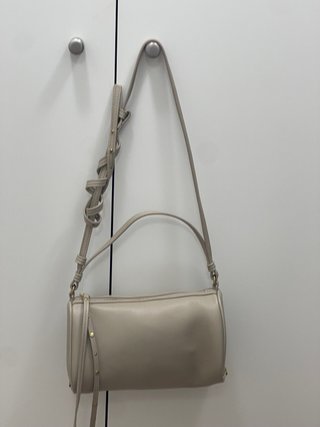 Bolso Mango Beige Piel