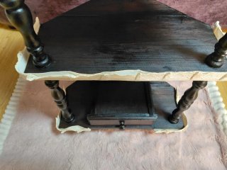 Estantería Rinconera Vintage Madera Torneada