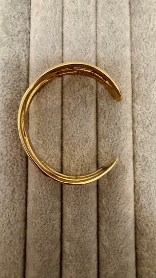 Pulsera Rígida Baño Oro 18k Uno de 50