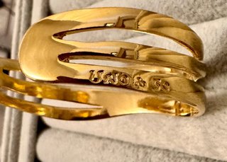Pulsera Rígida Baño Oro 18k Uno de 50