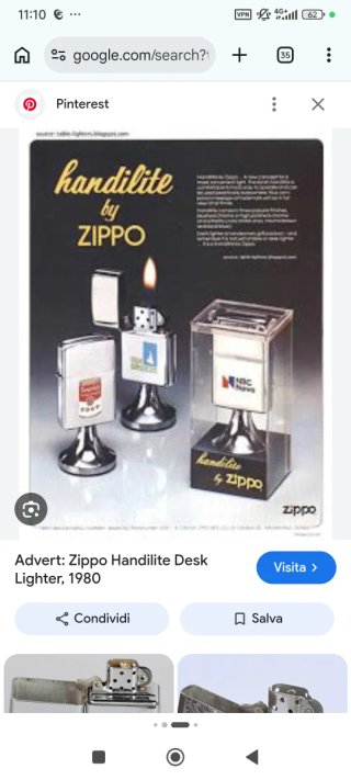 Raro Zippo Handilite 1970
