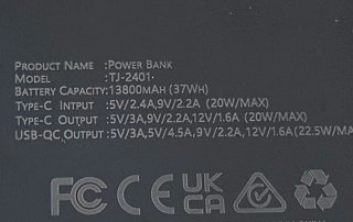 Powerbank 13800 mah 22.5W - QC PD 3.0 - NUOVA