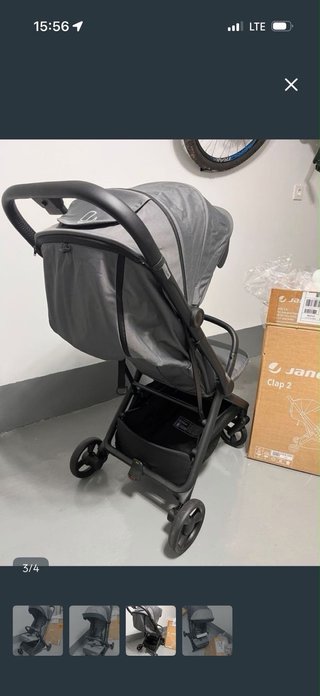 Silla de paseo Jane Clap 2 gris+plastico lluvia