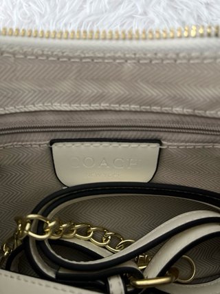 Bolso Coach Blanco Elegante
