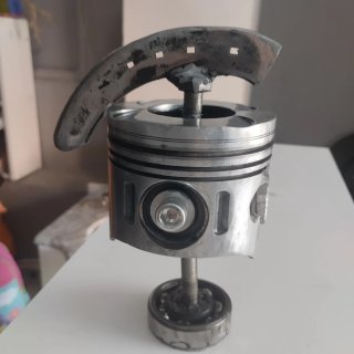 Pistón decorativo metal