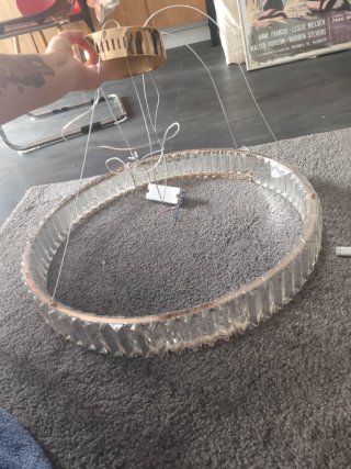 Lámpara araña LED 3 tonos oro cristal