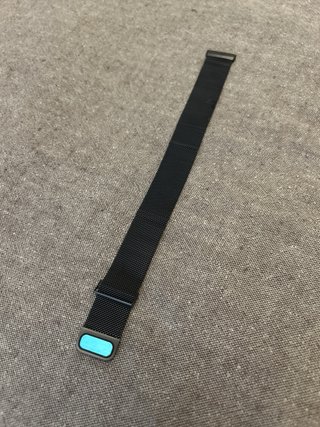 Correa Malla Magnética Reloj Negro/Teal