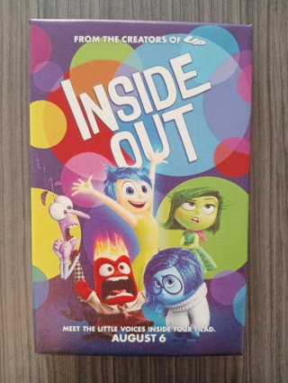 Cuadro lienzo Del revés Pixar