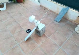 Ventilador de techo blanco