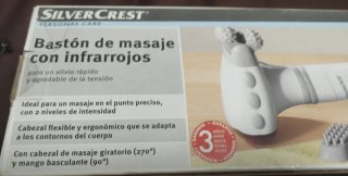 Bastón de masajes con infrarrojos.