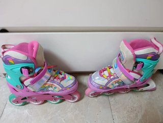Patines en línea con luces  talla 35-37