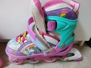Patines en línea con luces  talla 35-37