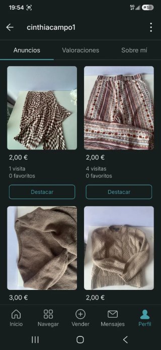 Lote de ropa segunda mano