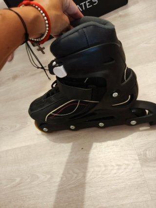 Patines Oxelo negros con detalles rosas Talla 38