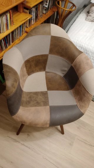 Sillón Patchwork Diseño Cuadros