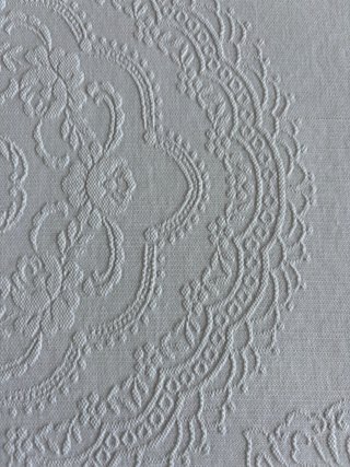 Copriletto matrimoniale bianco in cotone