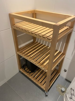 Carrito Bambú Ikea 3 Estantes