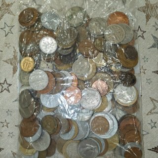 Lote 900g Monedas Mundiales Variadas