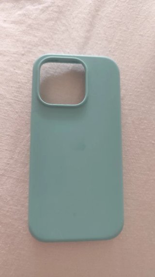 Funda iPhone 12 Silicona Turquesa