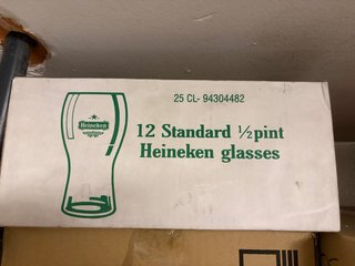 12 Vasos Heineken 1/2 Pinta