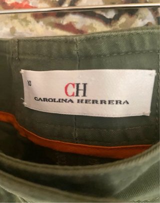 Pantalón Capri Carolina Herrera Verde