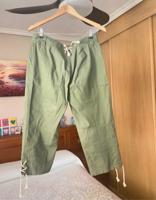 Pantalón Capri Carolina Herrera Verde