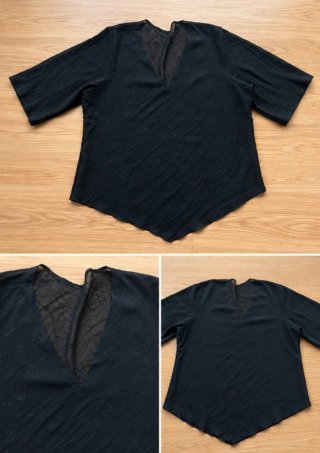 Blusa negra talla 48
