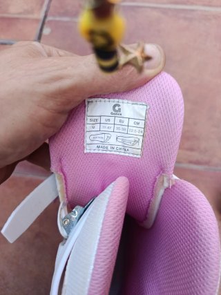 Patines en línea Gonex blancos y rosas