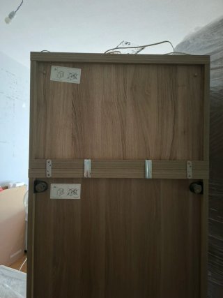 Mueble modular Besta Ikea, con lamparas
