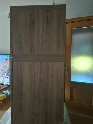 Mueble modular Besta Ikea, con lamparas