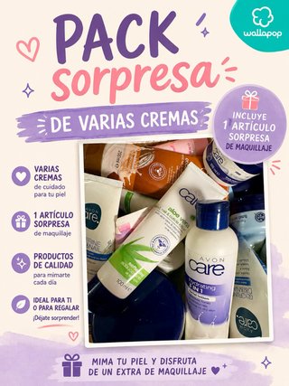 Pack Sorpresa Cremas y Maquillaje Avon