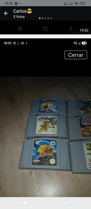 Lote 6 Juegos Nintendo 64 N64