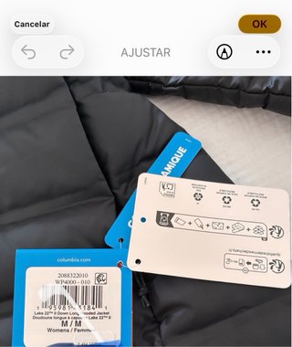 Chaqueta Columbia plumón larga Talla M
