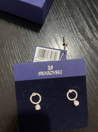 Pendientes Swarovski nuevos plateados