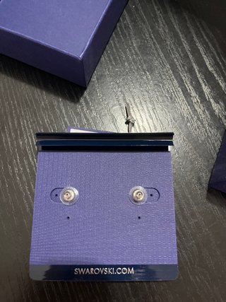 Pendientes Swarovski nuevos plateados