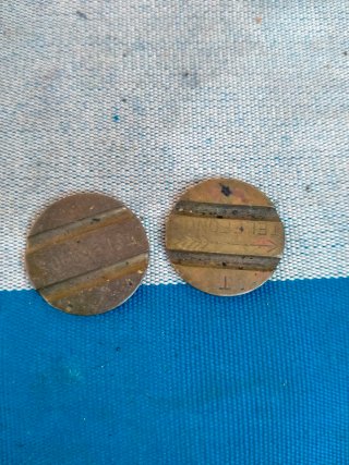 Lote de 5 monedas antiguas