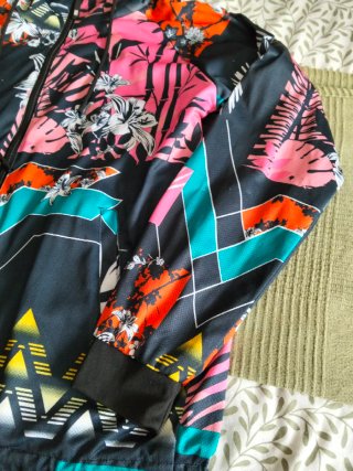 Chaqueta Adidas Vintage Multicolor Negra